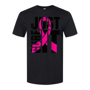 Just Cure It Breast Cancer Awareness Shirts Ribbon Shirt Softstyle CVC T-Shirt