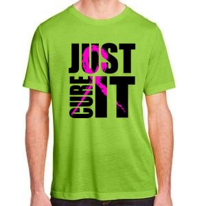 Just Cure It Breast Cancer Awareness Pink Ribbon Adult ChromaSoft Performance T-Shirt