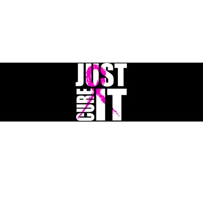 Just Cure It Breast Cancer Awareness Pink Ribbon Bumper Sticker