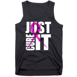 Just Cure It Breast Cancer Awareness Pink Ribbon Tank Top