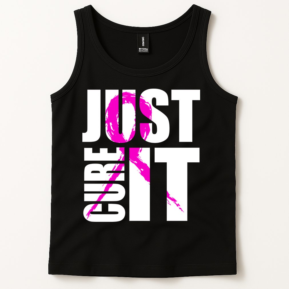 Just Cure It Breast Cancer Awareness Pink Ribbon Tank Top