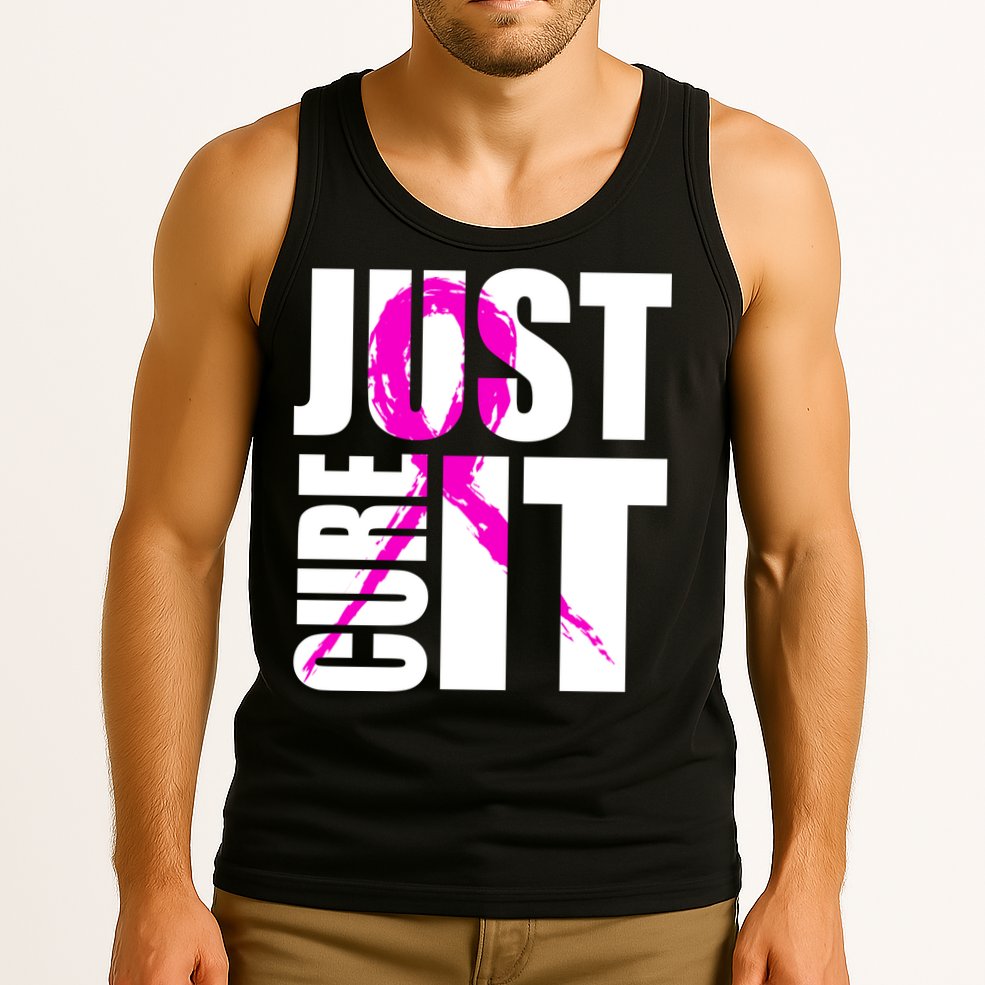 Just Cure It Breast Cancer Awareness Pink Ribbon Tank Top