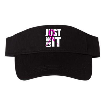 Just Cure It Breast Cancer Awareness Pink Ribbon Valucap Bio-Washed Visor