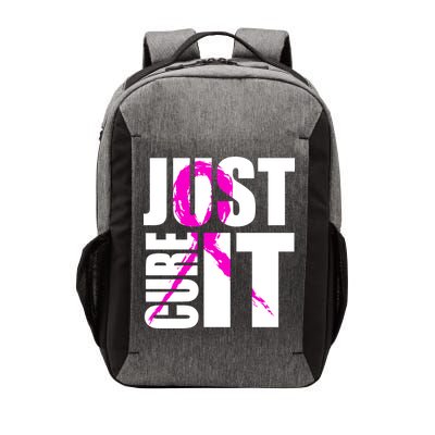 Just Cure It Breast Cancer Awareness Pink Ribbon Vector Backpack