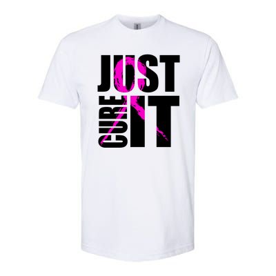 Just Cure It Breast Cancer Awareness Pink Ribbon Softstyle® CVC T-Shirt