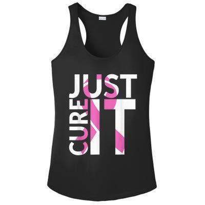 Just Cure It Breast Cancer Awareness Ladies PosiCharge Competitor Racerback Tank