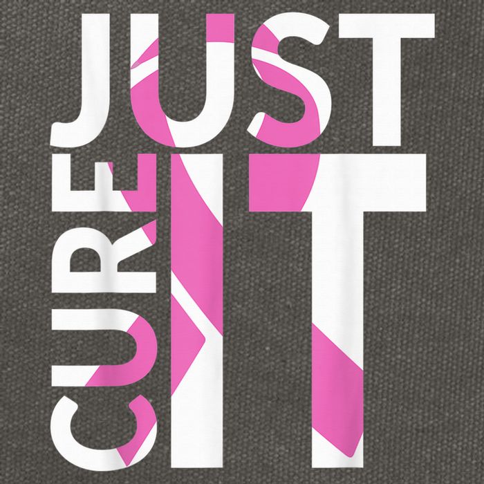 Just Cure It Breast Cancer Awareness Cotton Canvas Backpack