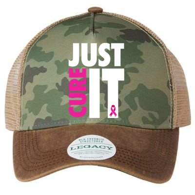 Just Cure It Breast Cancer Awareness Ribbon Legacy Tie Dye Trucker Hat