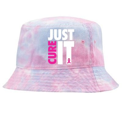 Just Cure It Breast Cancer Awareness Ribbon Tie-Dyed Bucket Hat