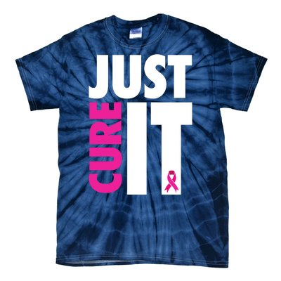 Just Cure It Breast Cancer Awareness Ribbon Tie-Dye T-Shirt