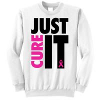 Just Cure It Breast Cancer Awareness Ribbon Sweatshirt