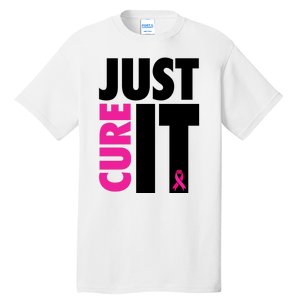 Just Cure It Breast Cancer Awareness Ribbon Tall T-Shirt