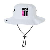 Just Cure It Breast Cancer Awareness Ribbon Legacy Cool Fit Booney Bucket Hat