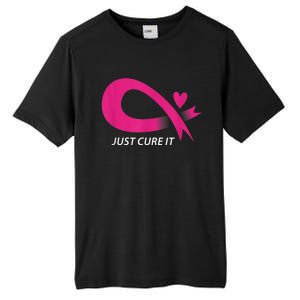 Just Cure It Pink Breast Cancer Awareness Ribbon Tee Tall Fusion ChromaSoft Performance T-Shirt