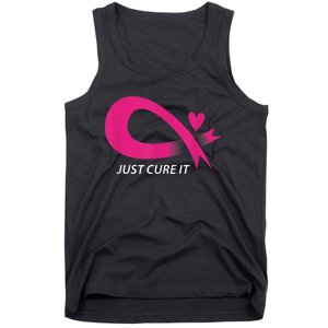 Just Cure It Pink Breast Cancer Awareness Ribbon Tee Tank Top