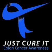 Just Cure It Blue Ribbon Warrior Colon Cancer Awareness Toddler Sweatshirt