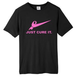 Just Cure It Breast Cancer Awareness Fight For A Cure Tall Fusion ChromaSoft Performance T-Shirt