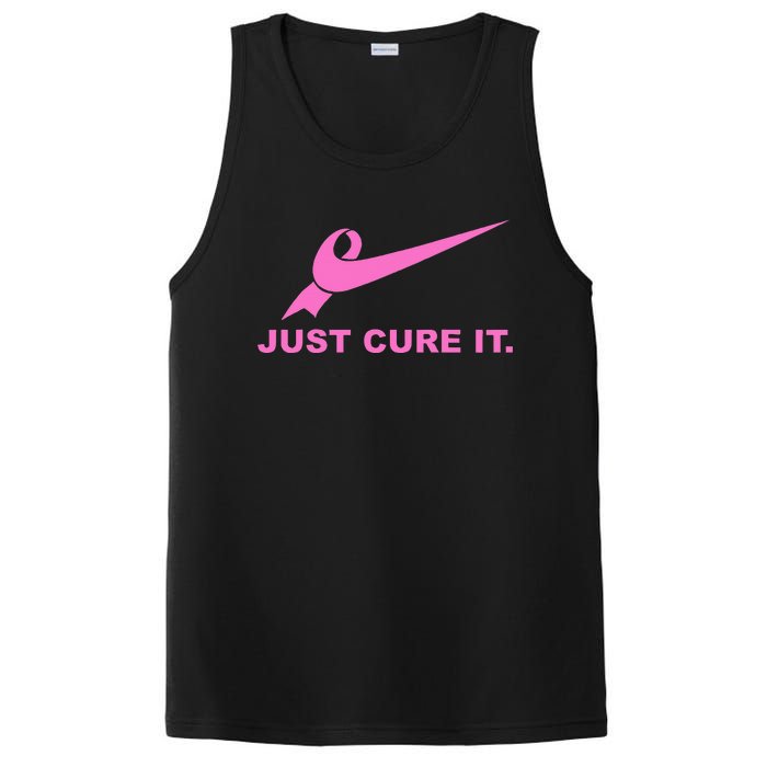 Just Cure It Breast Cancer Awareness Fight For A Cure PosiCharge Competitor Tank