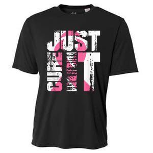 Just Cure It Breast Cancer Awareness White Shirt Cooling Performance Crew T-Shirt