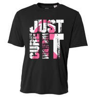 Just Cure It Breast Cancer Awareness White Shirt Cooling Performance Crew T-Shirt