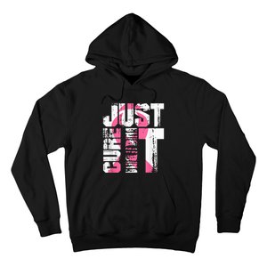 Just Cure It Breast Cancer Awareness White Shirt Hoodie