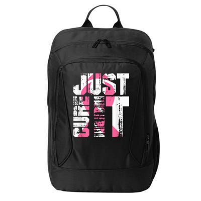 Just Cure It Breast Cancer Awareness White Shirt City Backpack