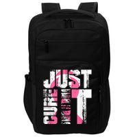 Just Cure It Breast Cancer Awareness White Shirt Impact Tech Backpack