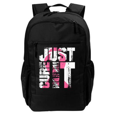 Just Cure It Breast Cancer Awareness White Shirt Daily Commute Backpack