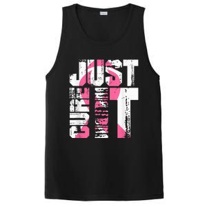 Just Cure It Breast Cancer Awareness White Shirt PosiCharge Competitor Tank