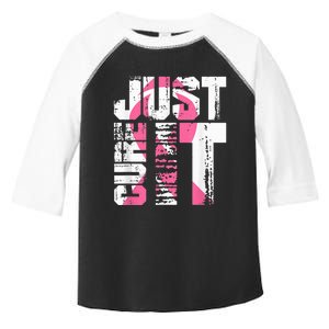 Just Cure It Breast Cancer Awareness White Shirt Toddler Fine Jersey T-Shirt