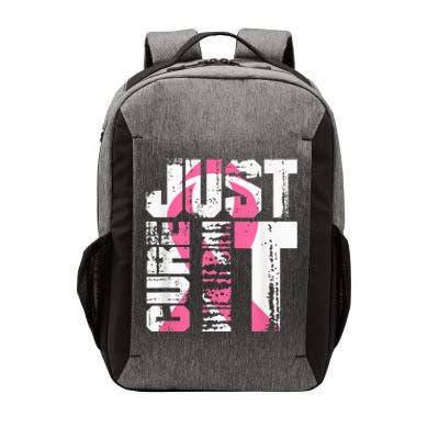 Just Cure It Breast Cancer Awareness White Shirt Vector Backpack