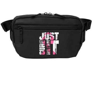 Just Cure It Breast Cancer Awareness White Shirt Crossbody Pack