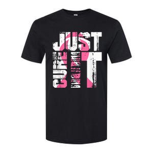 Just Cure It Breast Cancer Awareness White Shirt Softstyle CVC T-Shirt