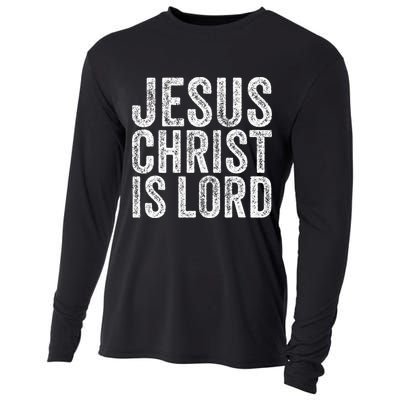 Jesus Christ Is Lord Christian Faith Believer Religion Cooling Performance Long Sleeve Crew