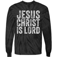 Jesus Christ Is Lord Christian Faith Believer Religion Tie-Dye Long Sleeve Shirt