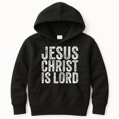 Jesus Christ Is Lord Christian Faith Believer Religion Kids Hoodie