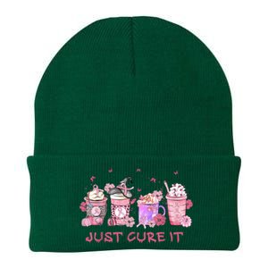 Just Cure It Breast Cancer Awareness Knit Cap Winter Beanie