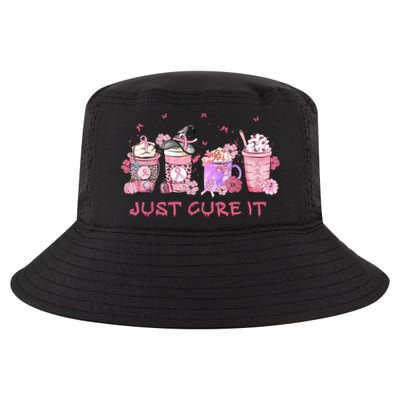 Just Cure It Breast Cancer Awareness Cool Comfort Performance Bucket Hat