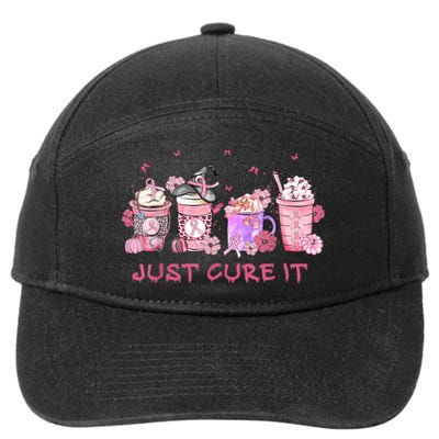 Just Cure It Breast Cancer Awareness 7-Panel Snapback Hat