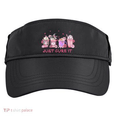 Just Cure It Breast Cancer Awareness Adult Drive Performance Visor
