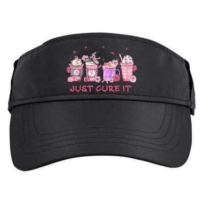 Just Cure It Breast Cancer Awareness Adult Drive Performance Visor