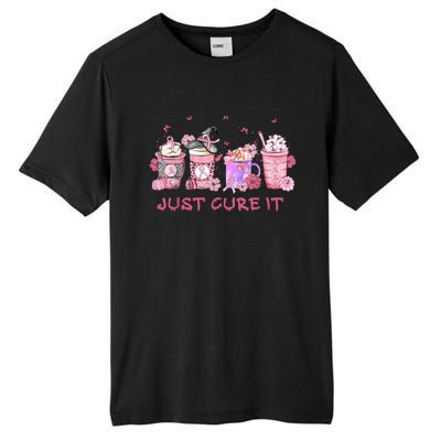 Just Cure It Breast Cancer Awareness Tall Fusion ChromaSoft Performance T-Shirt