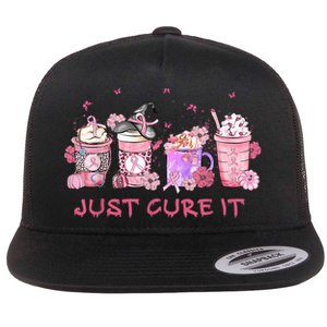 Just Cure It Breast Cancer Awareness Flat Bill Trucker Hat