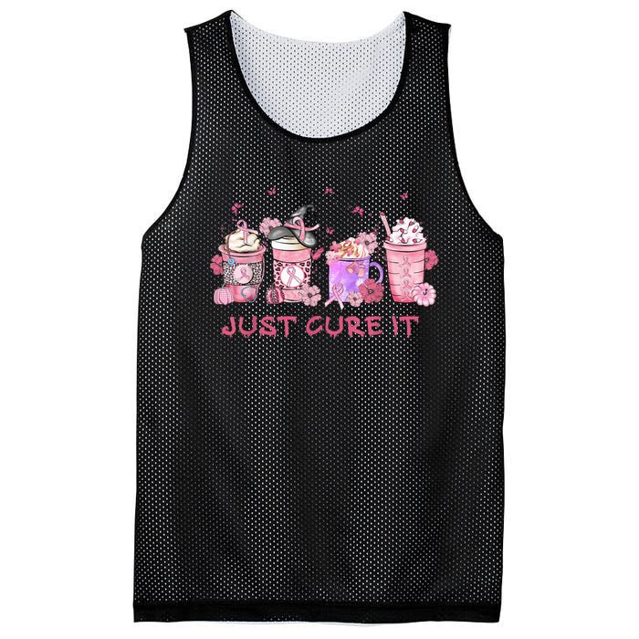 Just Cure It Breast Cancer Awareness Mesh Reversible Basketball Jersey Tank