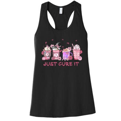 Just Cure It Breast Cancer Awareness Women's Racerback Tank