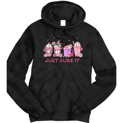 Just Cure It Breast Cancer Awareness Tie Dye Hoodie