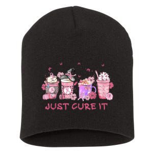 Just Cure It Breast Cancer Awareness Short Acrylic Beanie