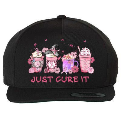 Just Cure It Breast Cancer Awareness Wool Snapback Cap