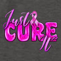 Just Cure It Pink Ribbon Breast Cancer Awareness Warrior Vector Backpack