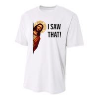 Jesus Christ I Saw That Meme Religious Cool God Youth Performance Sprint T-Shirt